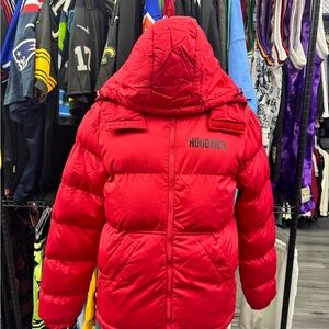 Hoodrich Men's Red Bomber Jacket